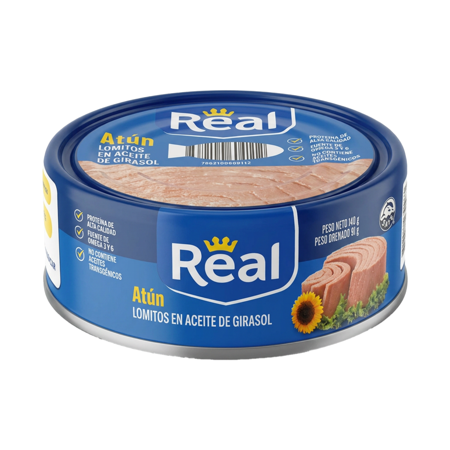 Atún Lomitos En Aceite De Girasol REAL 140 G