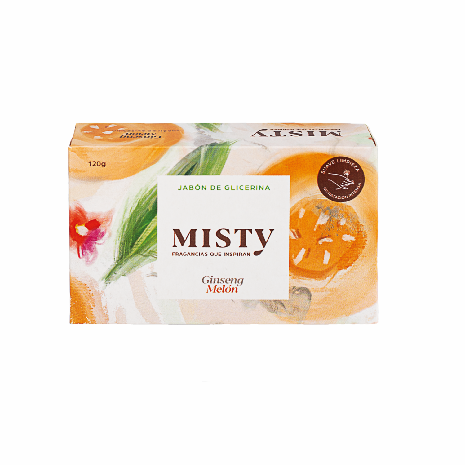 Jabón En Barra De Glicerina Ginseng Melón MISTY 120 G