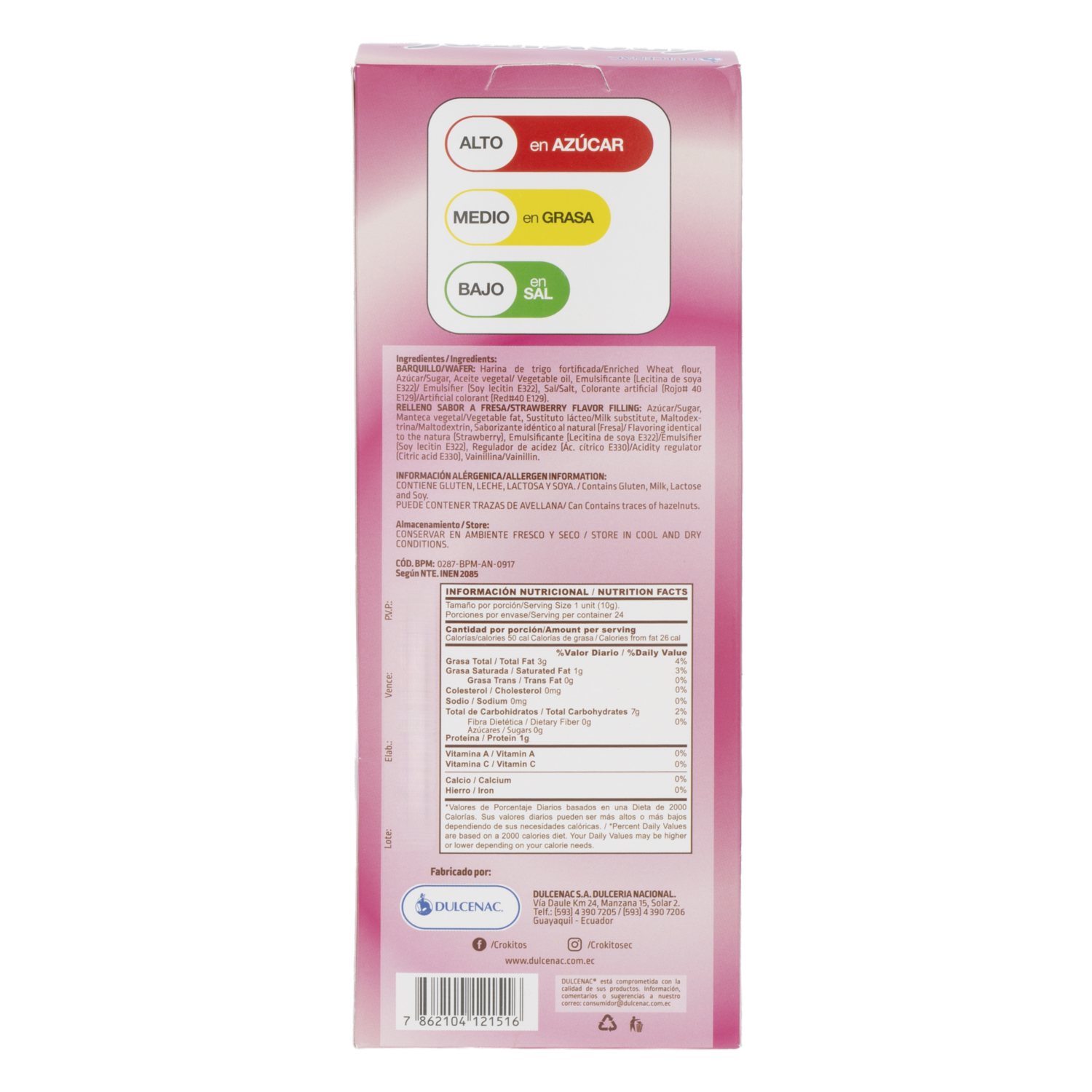 Barquillos De Fresa CROKITOS 240 G