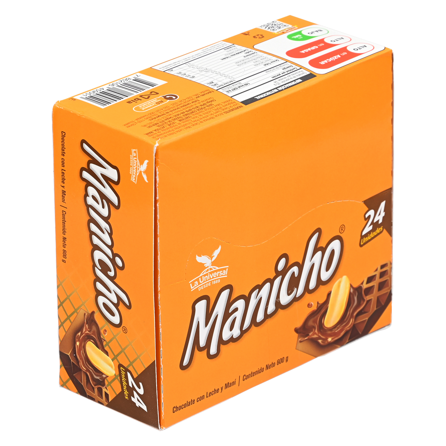 Chocolate Con Maní MANICHO 24 X 25 G