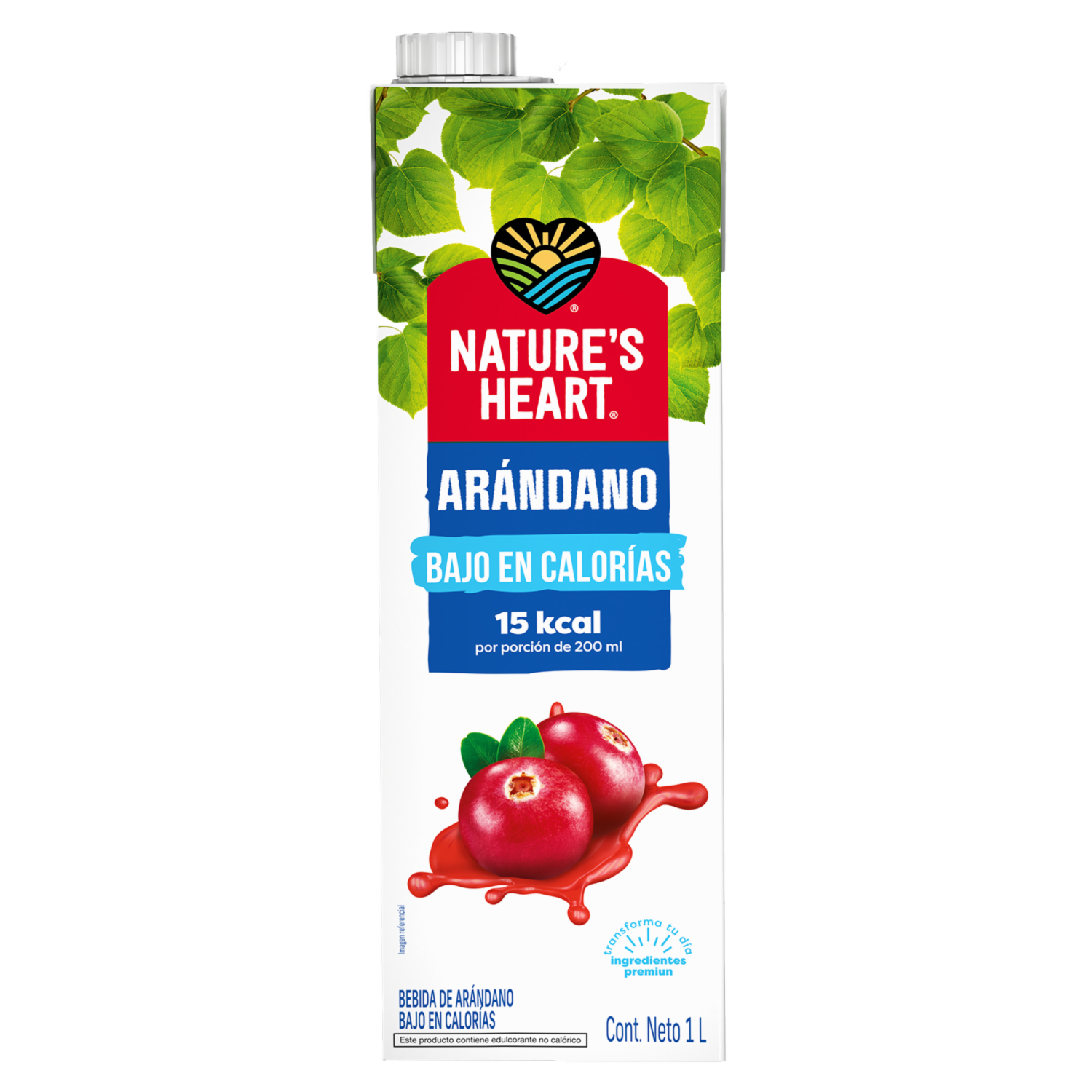 Jugo De Arándanos Bajo Calorías NATURE’S HEART 1 Litro