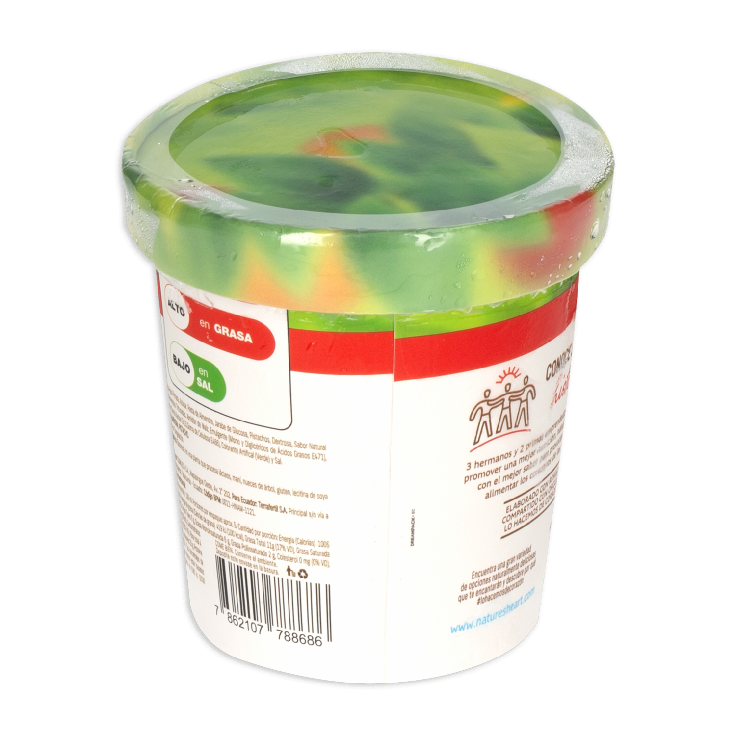 Helado Vegetal Pistacho NATURE´S HEART 450 Ml