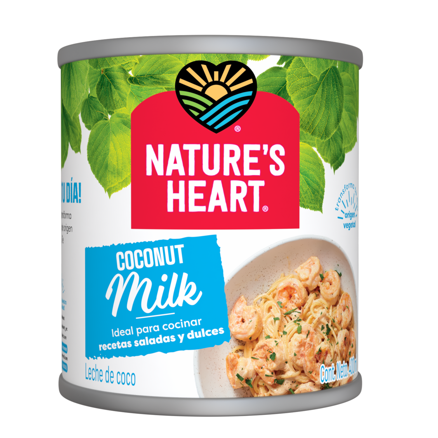 Leche De Coco Enriquecida Con Calcio Y Vitaminas NATURE’S HEART 400 Ml