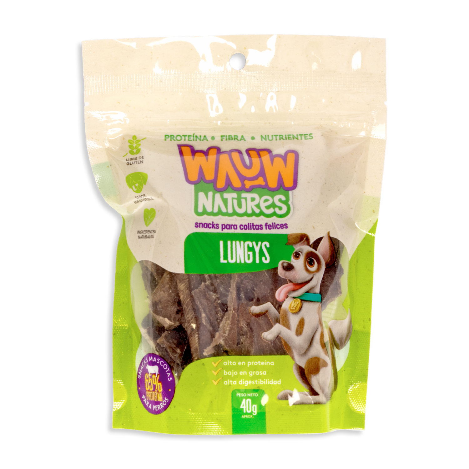Snack Para Perros Lungys WAUW 40 G