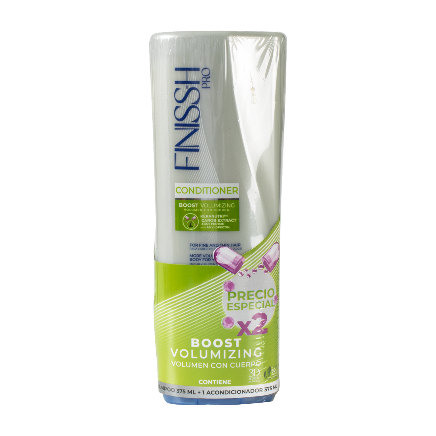 Kit Capilar Shampoo Y Acondicionador Boost Voluminizing FINISSH PRO 700 Ml