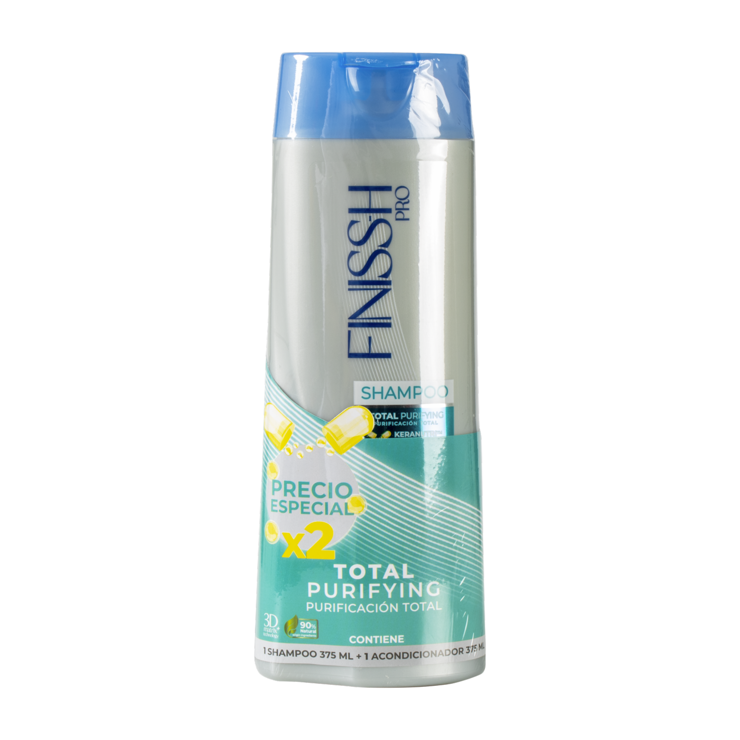 Kit Capilar Shampoo Y Acondicionador Total Purifing FINISSH PRO 700 Ml
