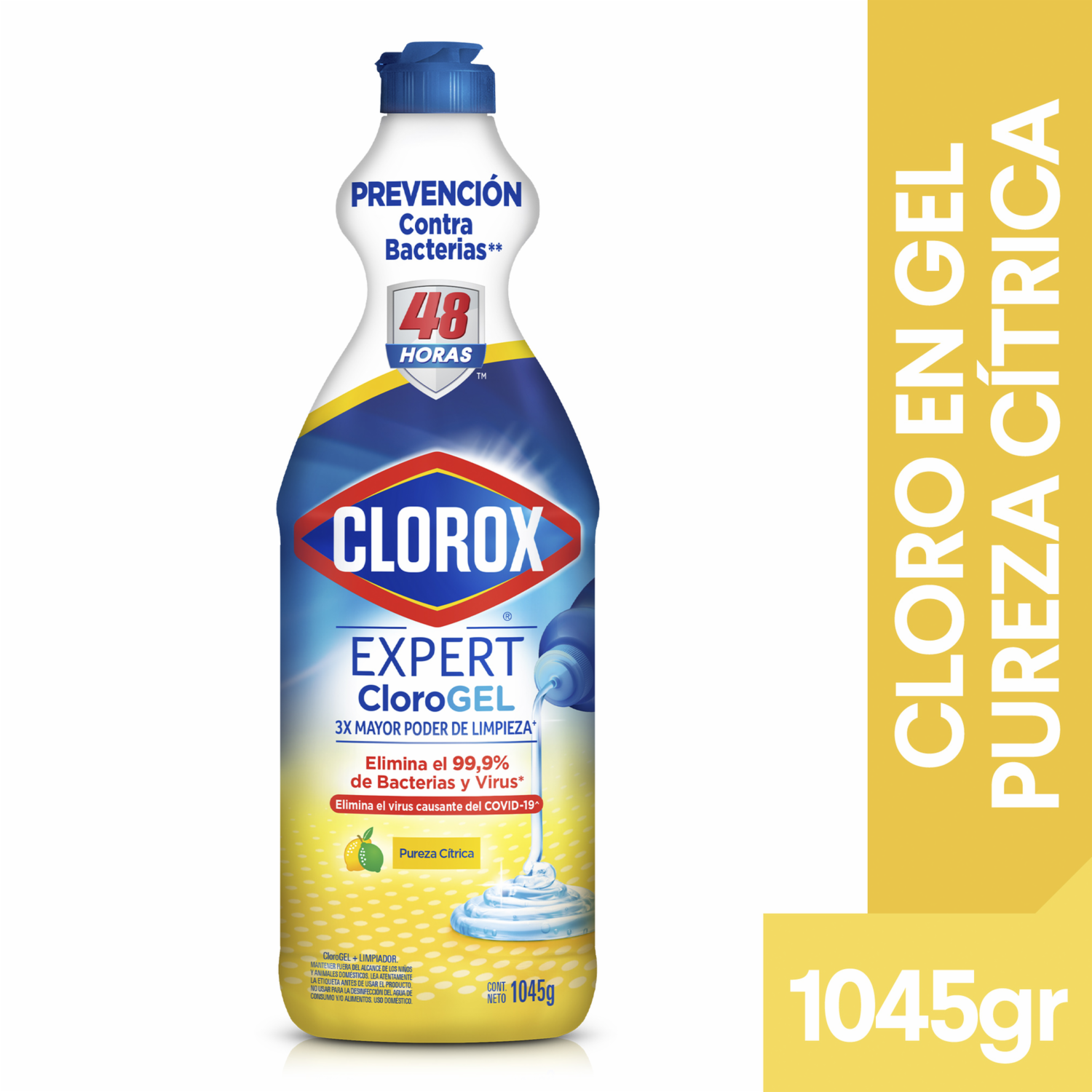 Cloro En Gel Power Pureza Cítrica CLOROX 1 L