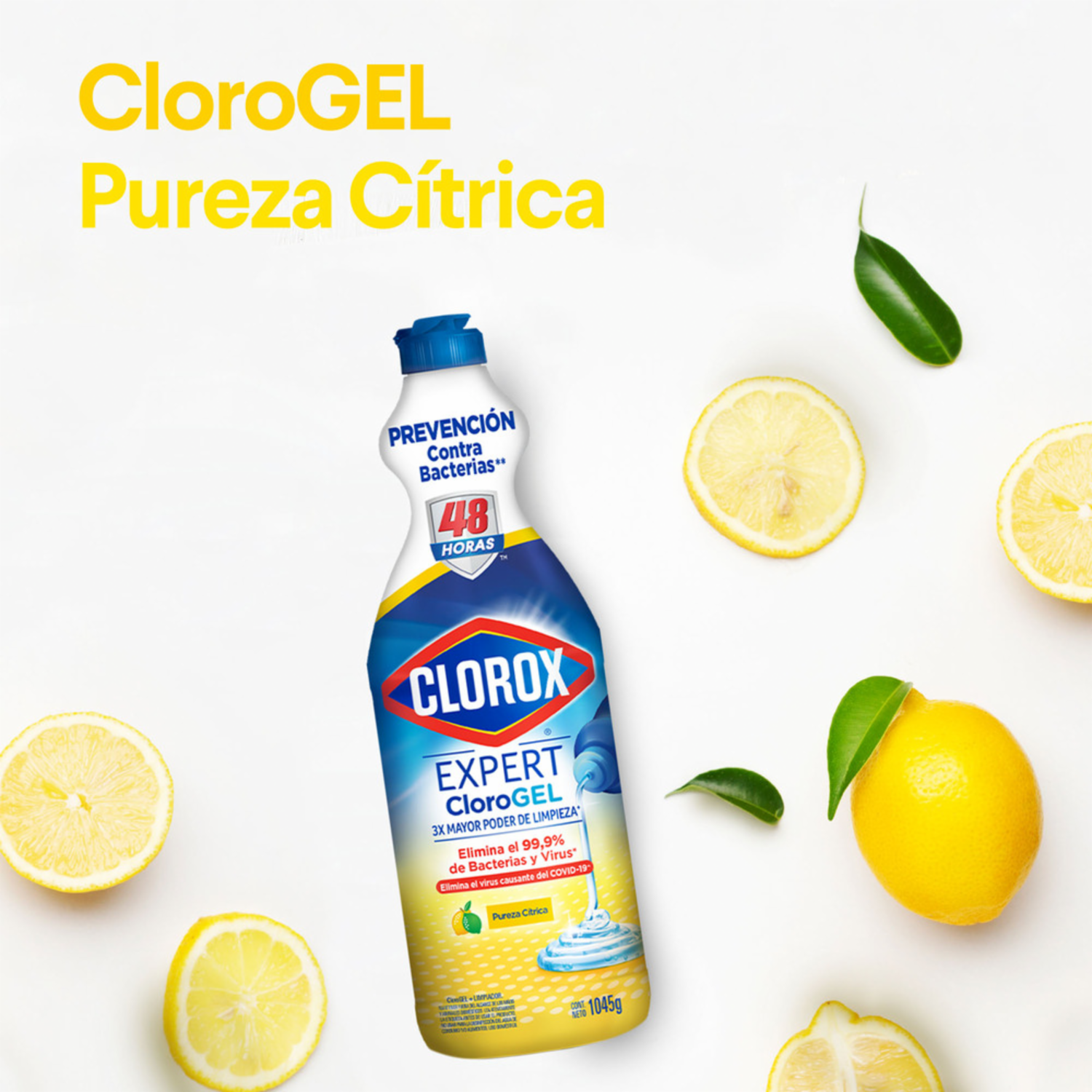 Cloro En Gel Power Pureza Cítrica CLOROX 1 L
