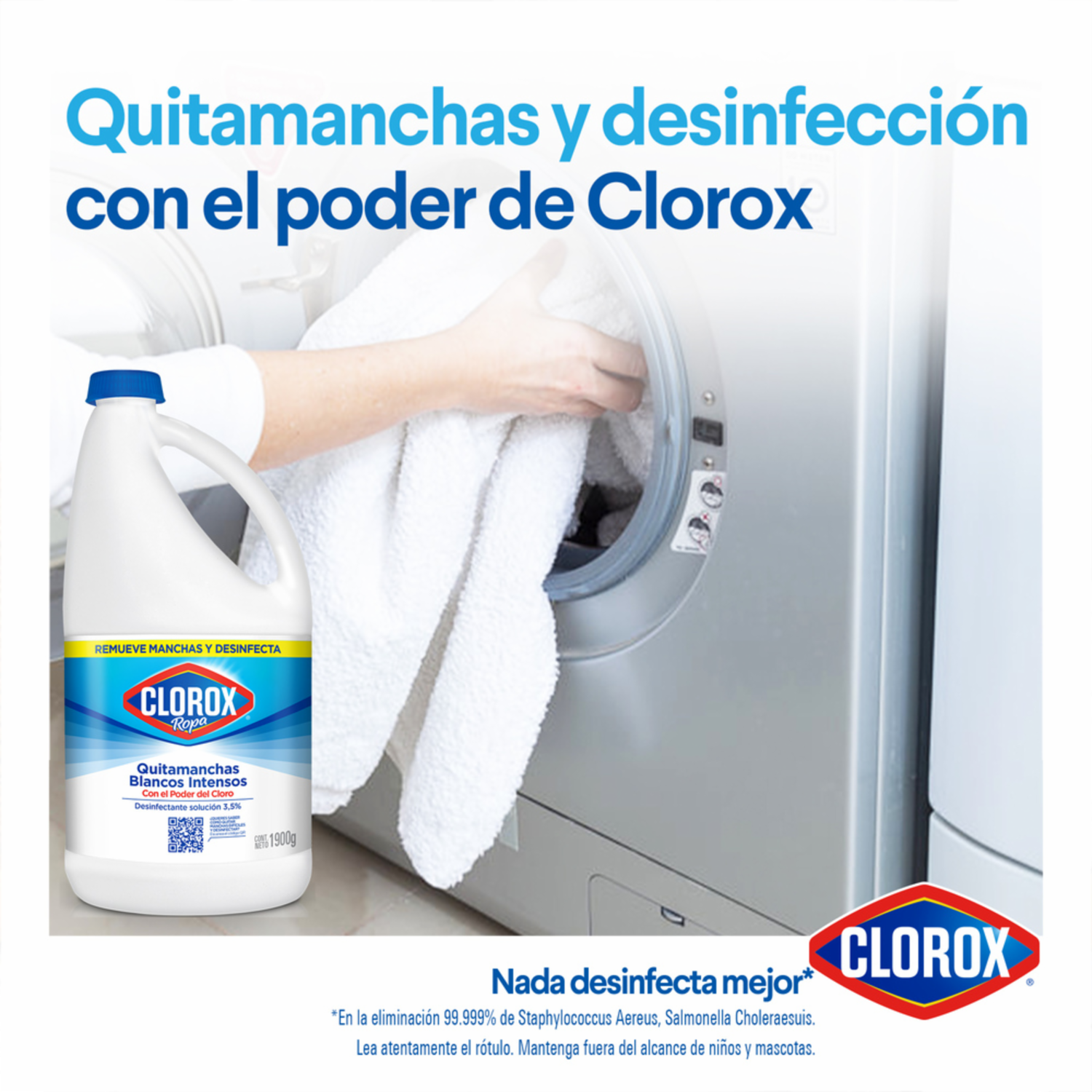 Quitamanchas Blancos Intensos Para Ropa CLOROX 500 Ml