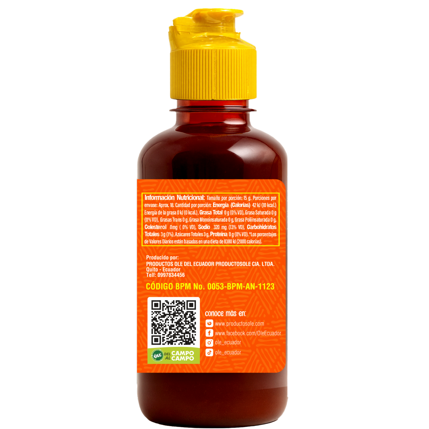 Salsa Chamoy Sabor A Mango OLÉ 275 G