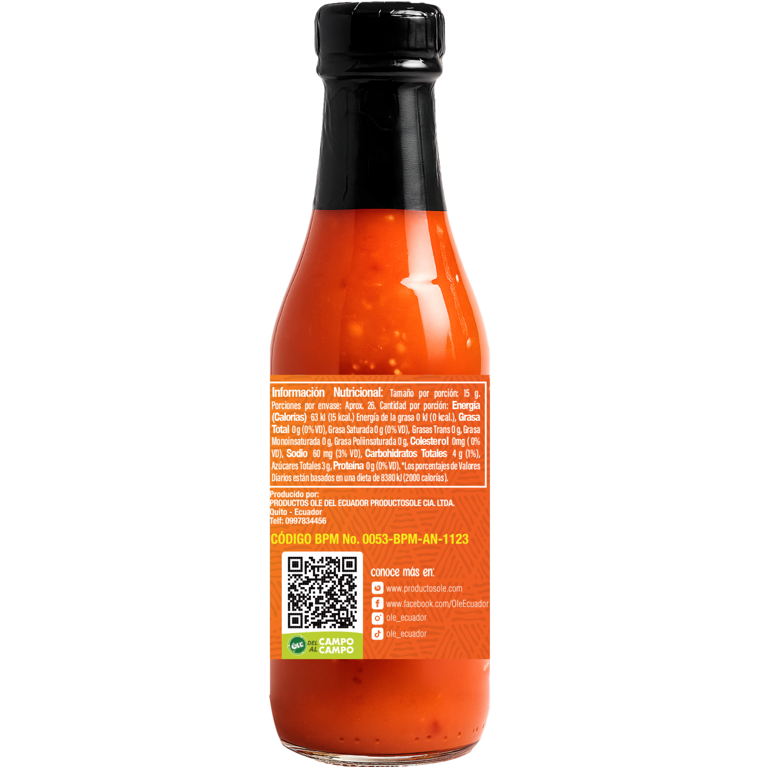 Salsa Agridulce Maracuyá y Piña OLÉ 380 G