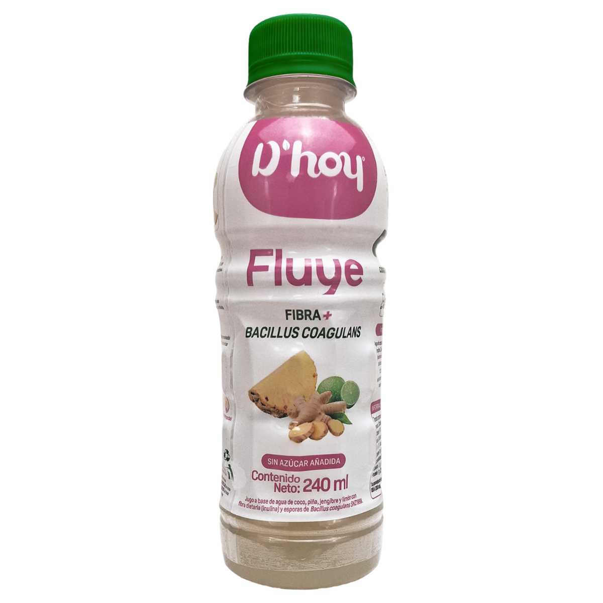 Jugo Funcional De Piña Jengibre Y Limón Fluye D’HOY 240 Ml