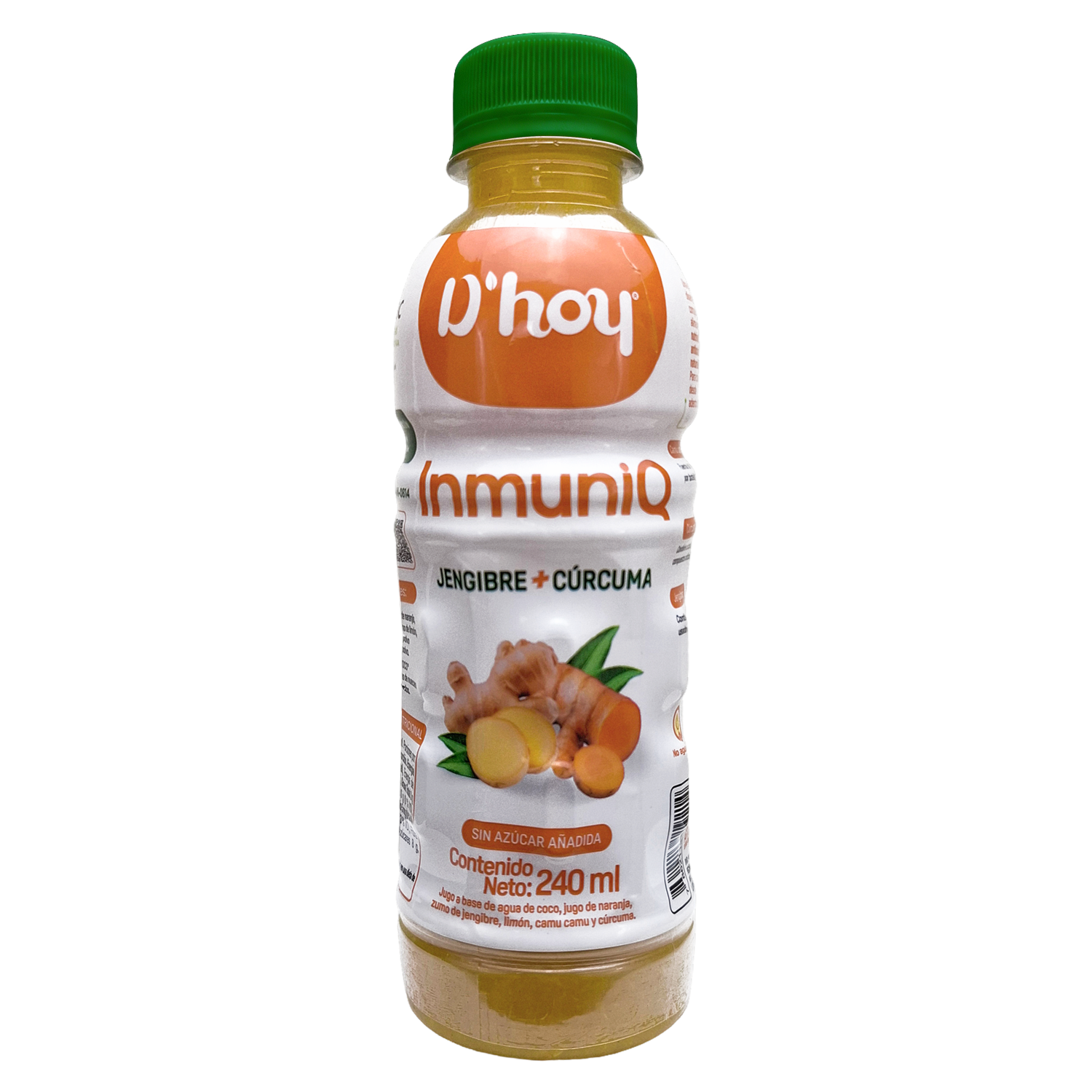 Jugo Funcional De Naranja Con Jengibre Y Cúrcuma Inmuniq D’HOY 240 Ml