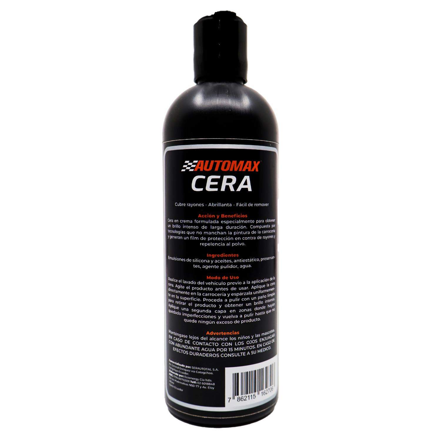 Cera Automotriz Abrillantadora AUTOMAX 500 Ml