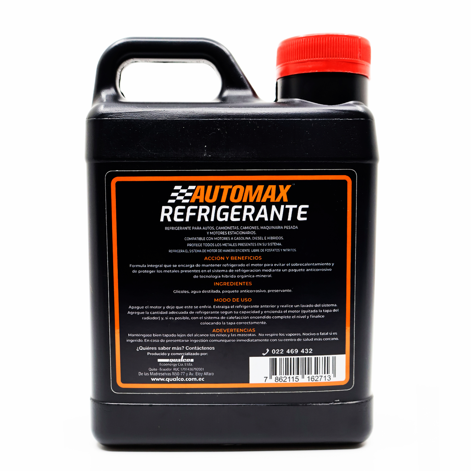 Refrigerante Automotriz Rojo AUTOMAX 1000 Ml