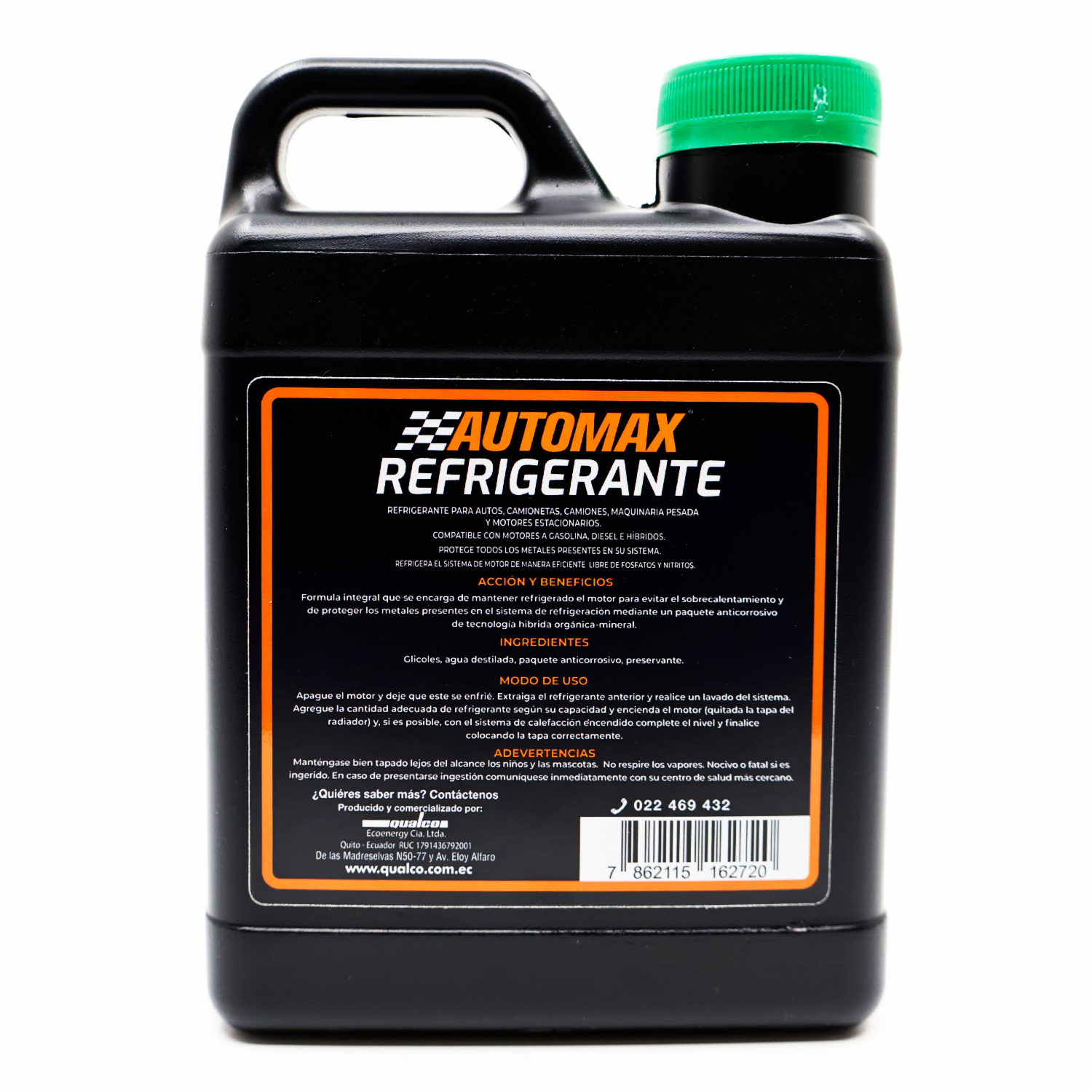 Refrigerante Automotriz Verde AUTOMAX 1000 Ml