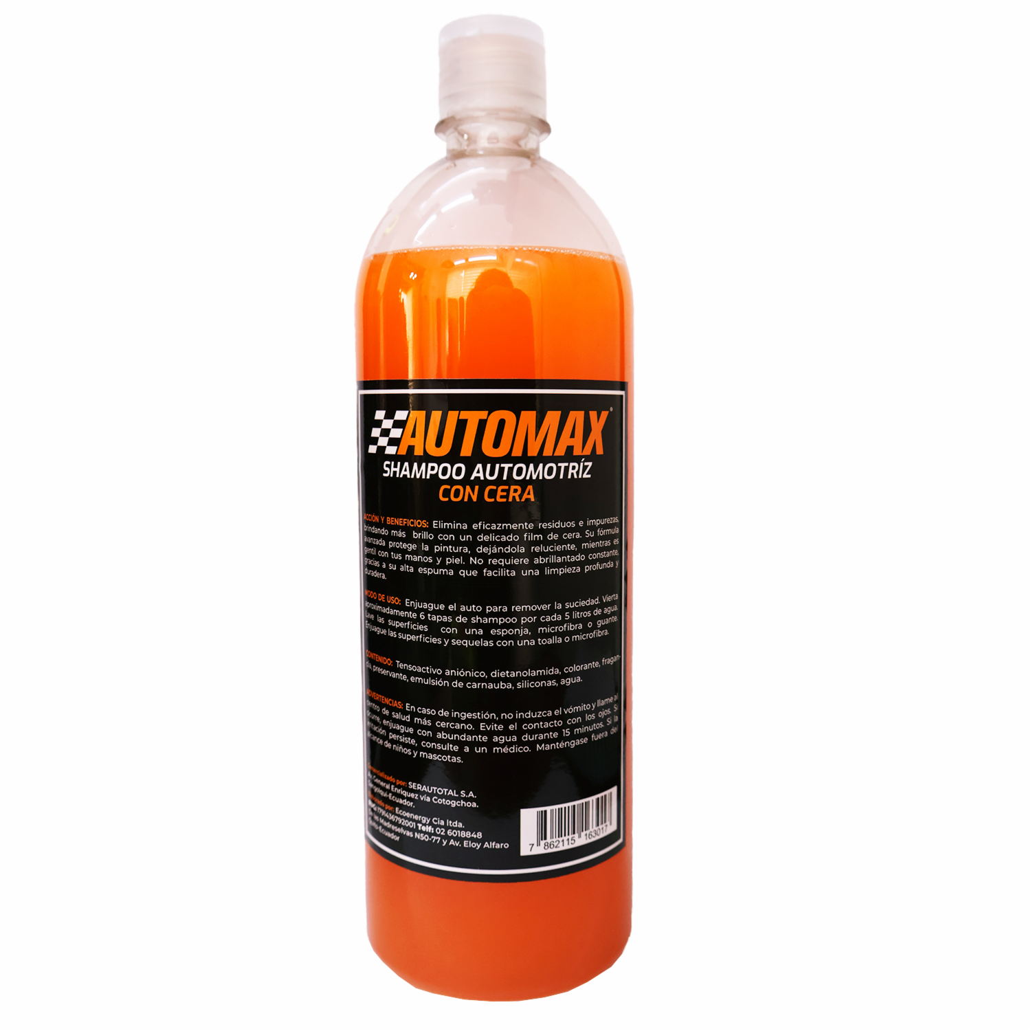 Shampoo Para Auto Con Cera Extra Brllo, Más Protección AUTOMAX 1000 Ml
