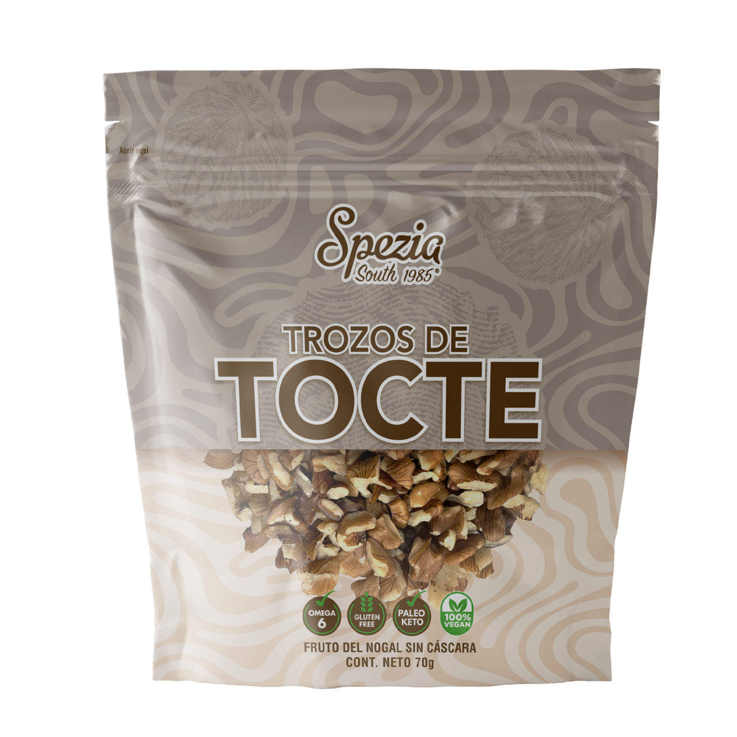 Trozos De Tocte Nuez Del Nogal SPEZIA SOUTH 1985 70 G