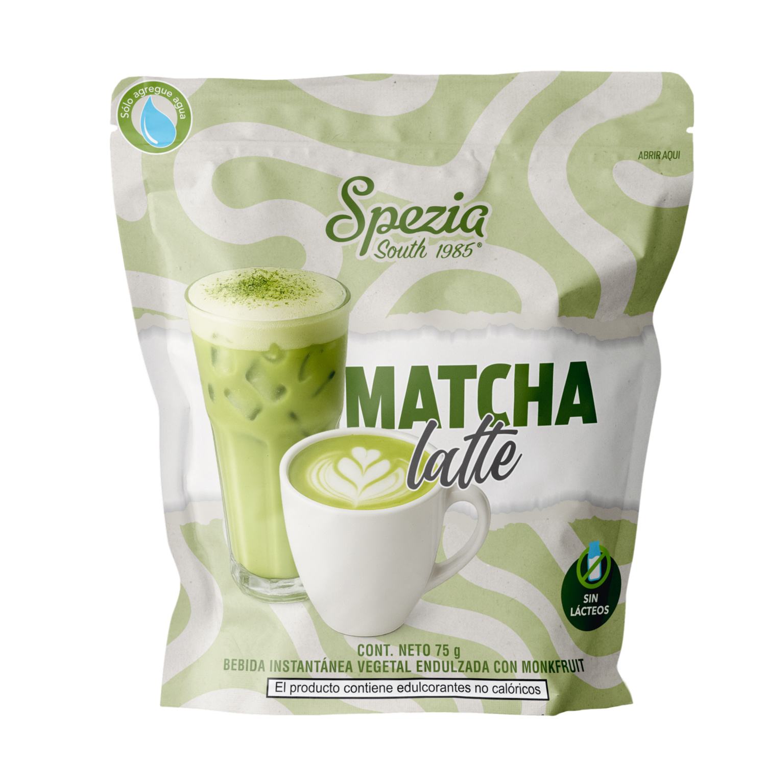 Matcha Latte Instantánea Con Leche De Coco Y Monkfruit SPEZIA SOUTH 1985 75 G