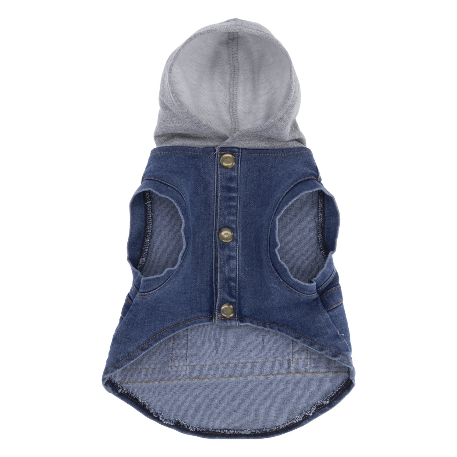 Chaleco Para Perro Diseño Con Capucha Denim NENUU Talla Pequeño