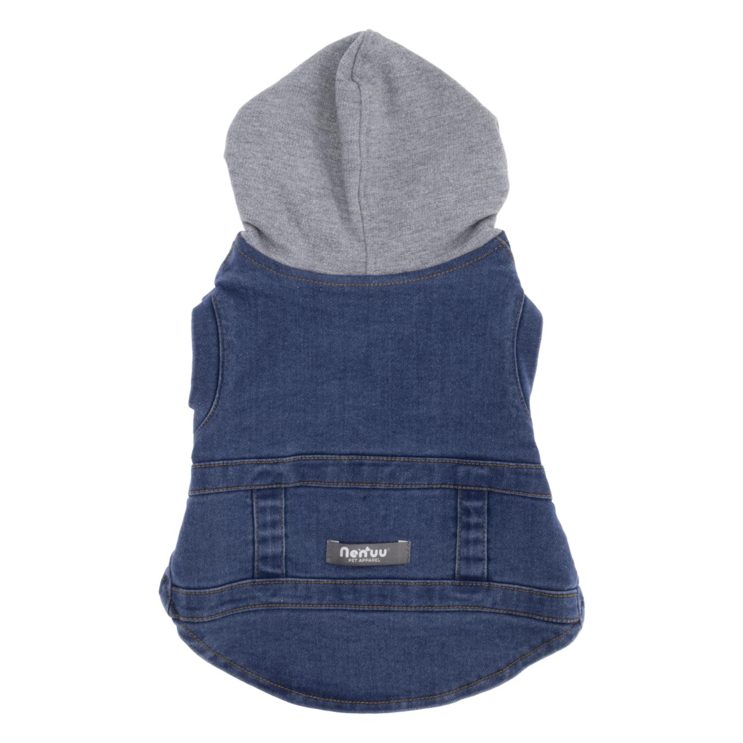 Chaleco Para Perro Diseño Con Capucha Denim NENUU Talla Grande