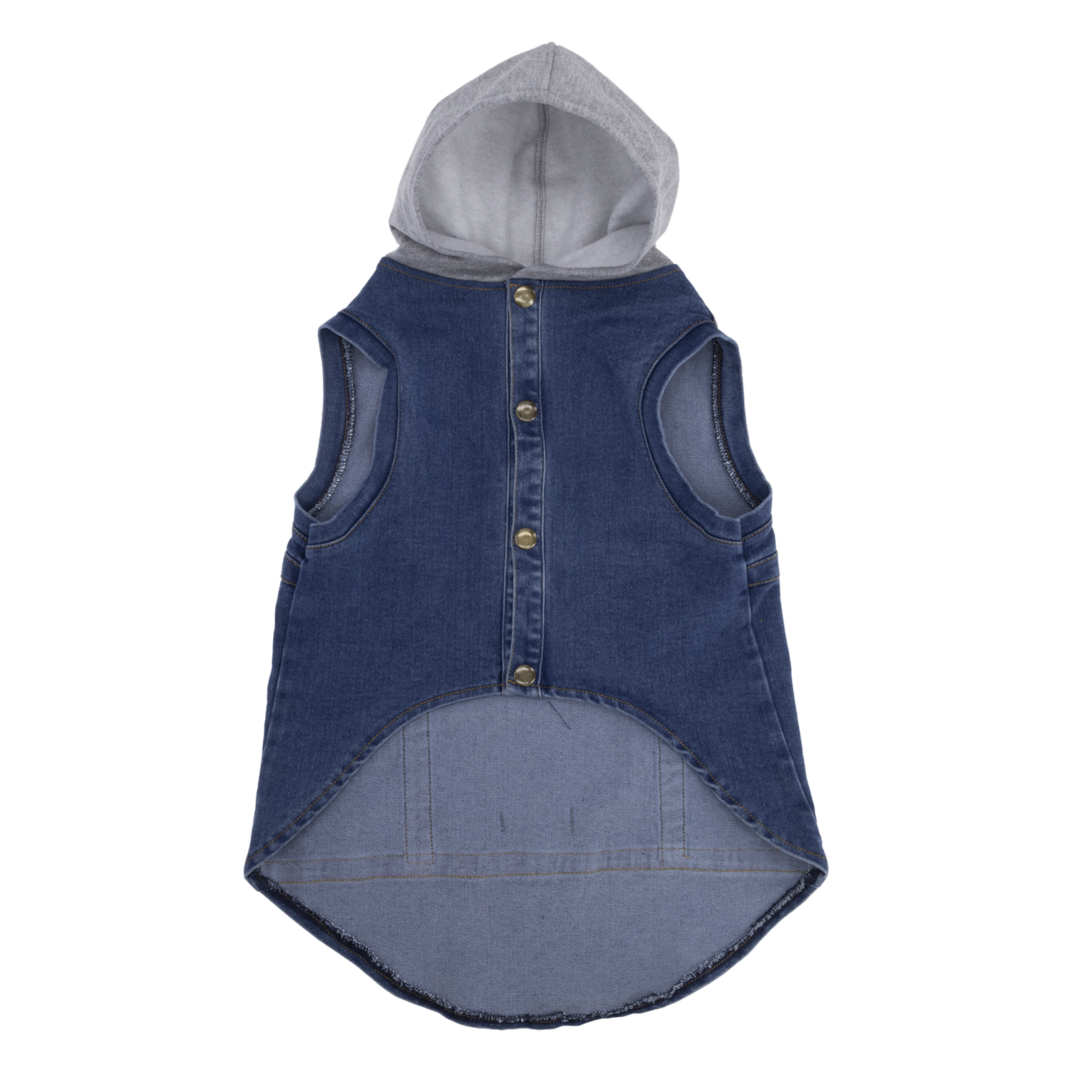 Chaleco Para Perro Diseño Con Capucha Denim NENUU Talla Extra Grande