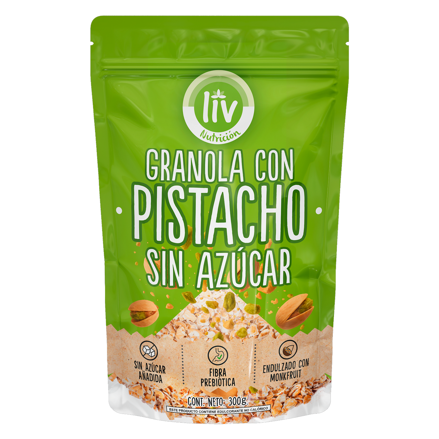 Granola Con Pistacho Sin Azúcar LIV 300 G