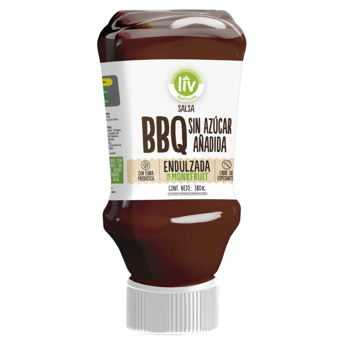 Salsa Bbq Endulzada Con Monkfruit LIV 380 G