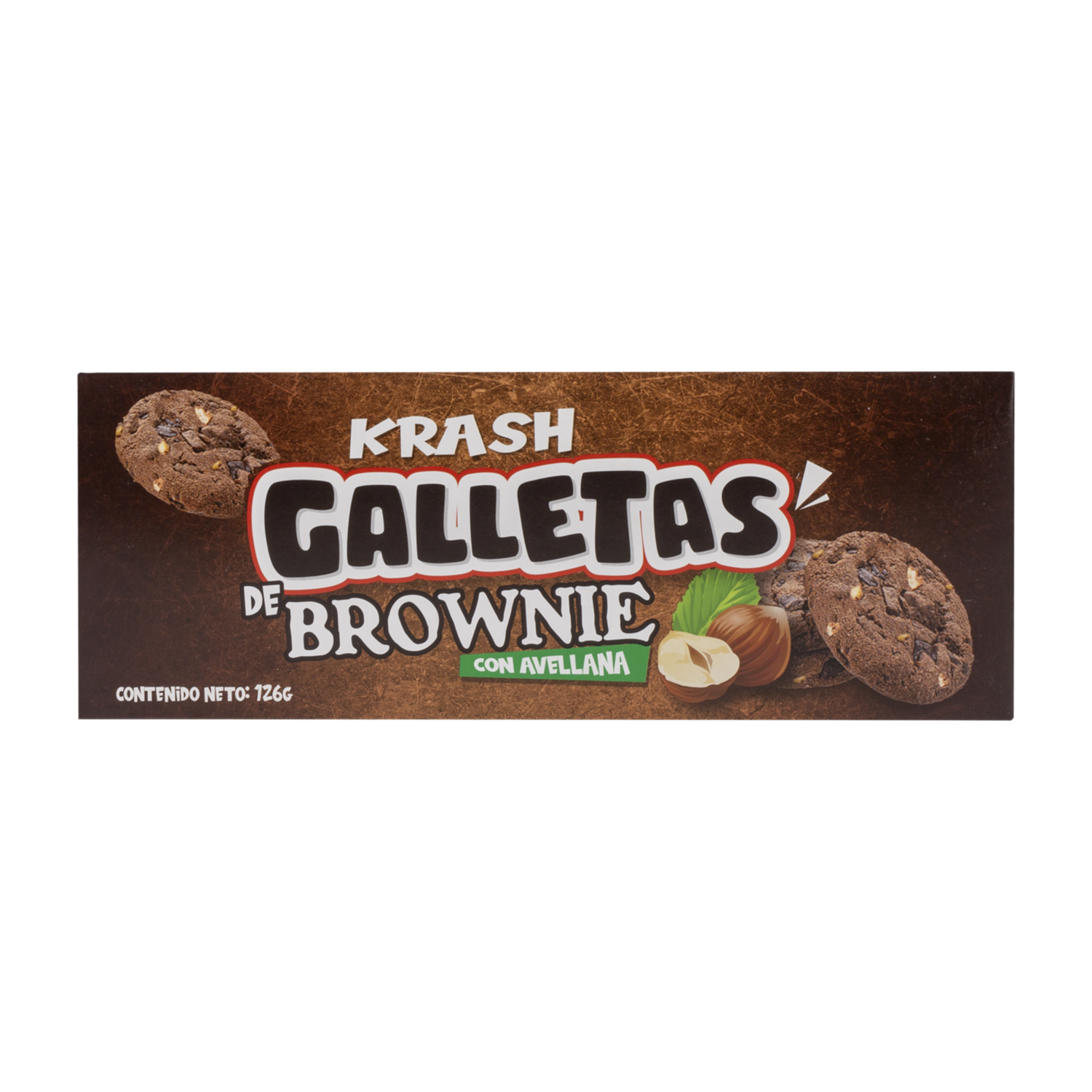 Galletas Brownie Con Avellanas KRASH 126 G