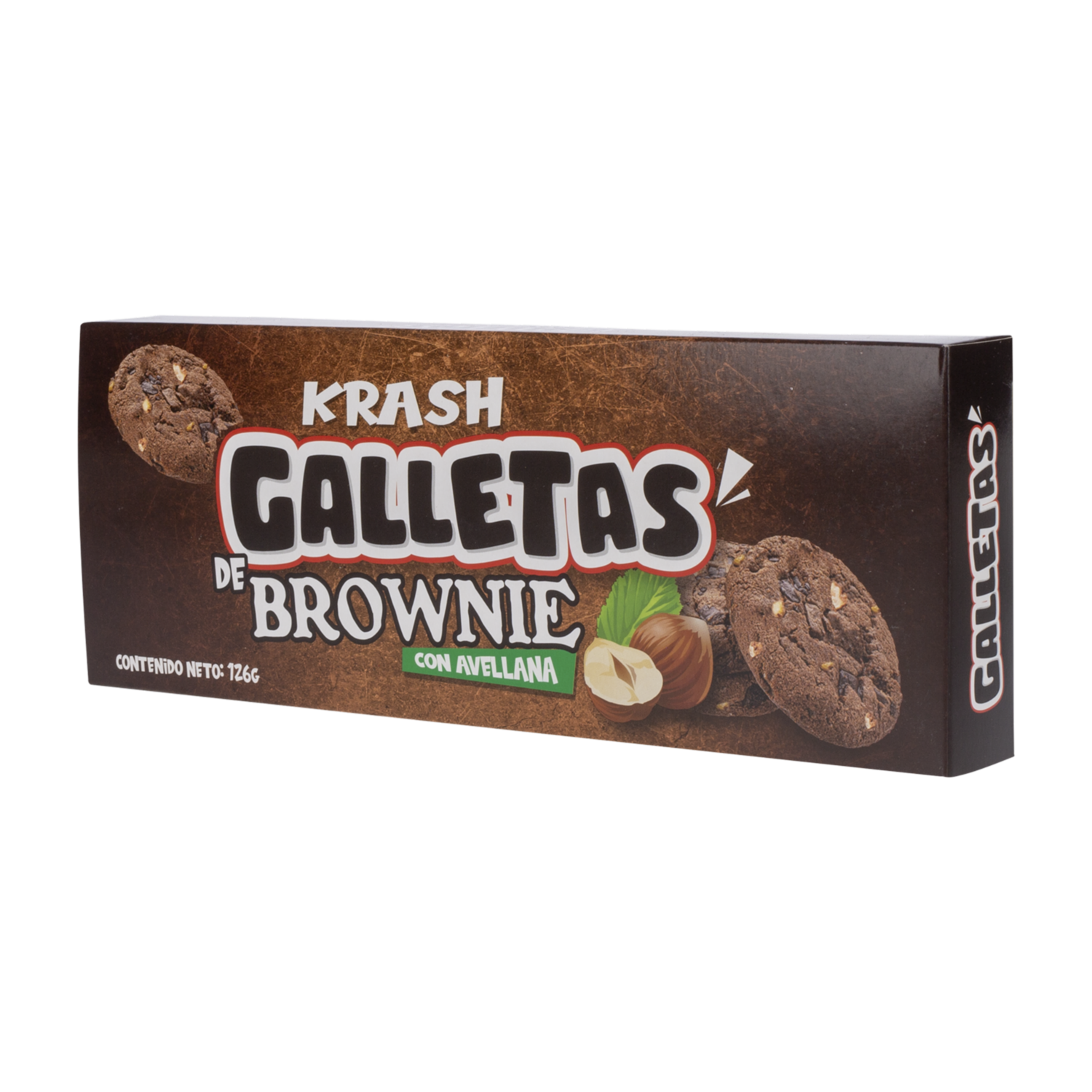 Galletas Brownie Con Avellanas KRASH 126 G