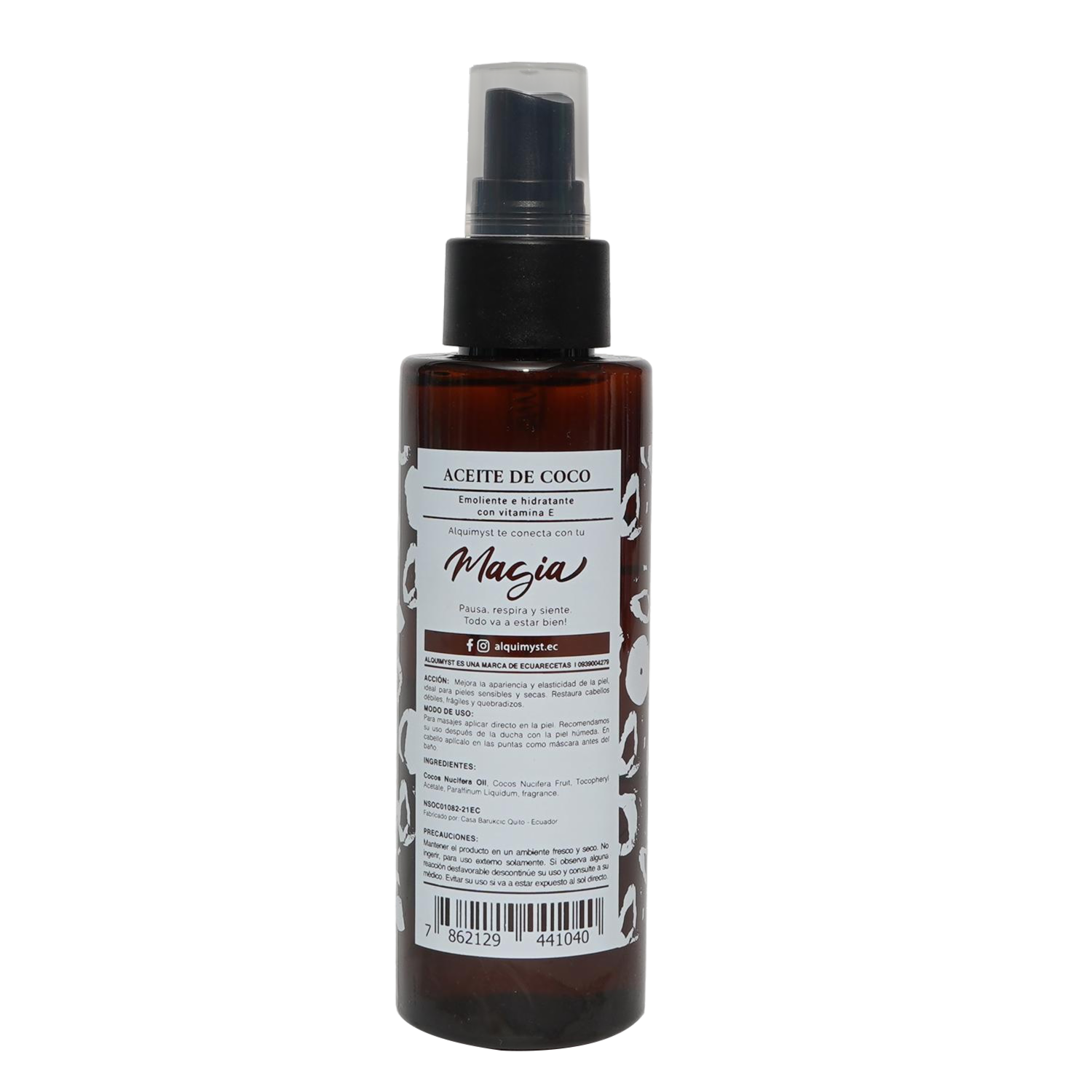 Aceite Corporal y Capilar De Coco ALQUIMYST 120 Ml