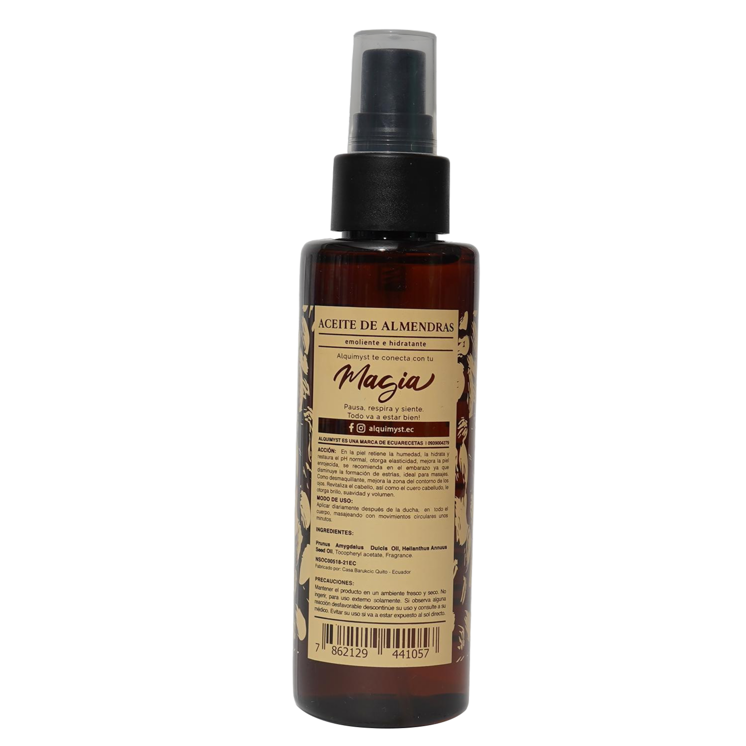 Aceite Corporal Y Capilar Almendras ALQUIMYST 120 Ml