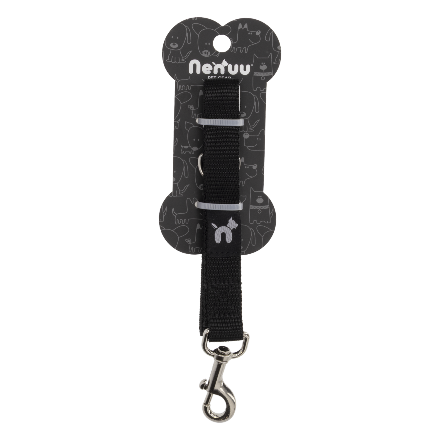 Correa Para Perro De Aventura  Color Negro 1.20M X 2Cm NENUU 1.20m x 2 cm