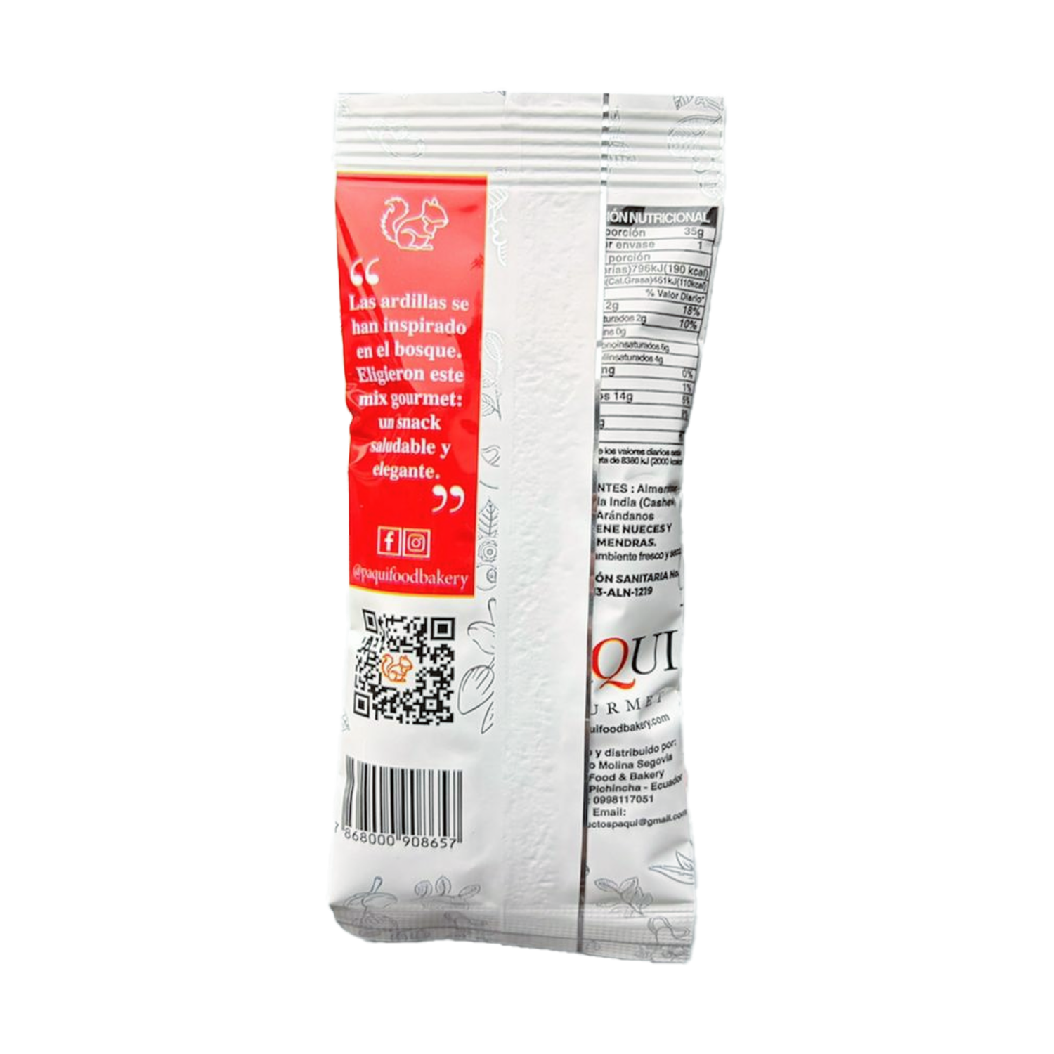 Mix Frutos Secos Almendra Arándano Y Cashew PAQUI GOURMET 35 G