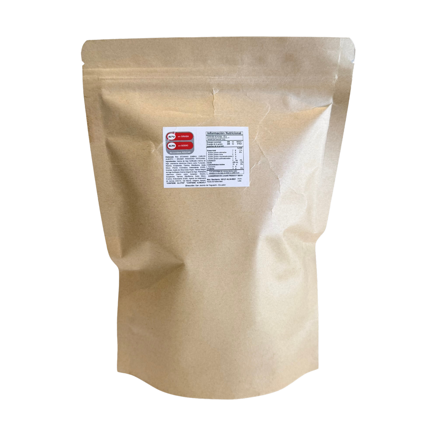 Crackers De Masa Madre Sabor Orégano BÄCKER PANADERÍA ARTESANAL 140 G