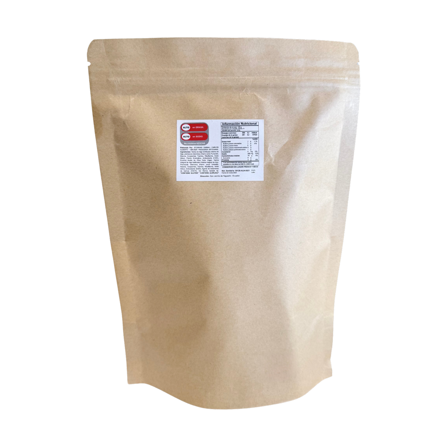 Crackers De Masa Madre Sabor Picante BÄCKER PANADERÍA ARTESANAL 140 G