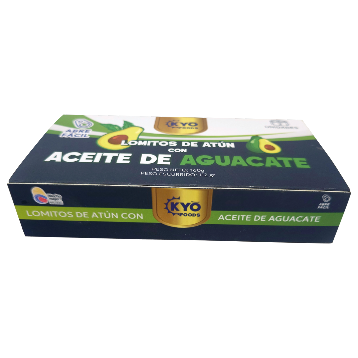 Lomitos De Atún Con Aceite De Aguacate KYO FOODS 2 X160 G