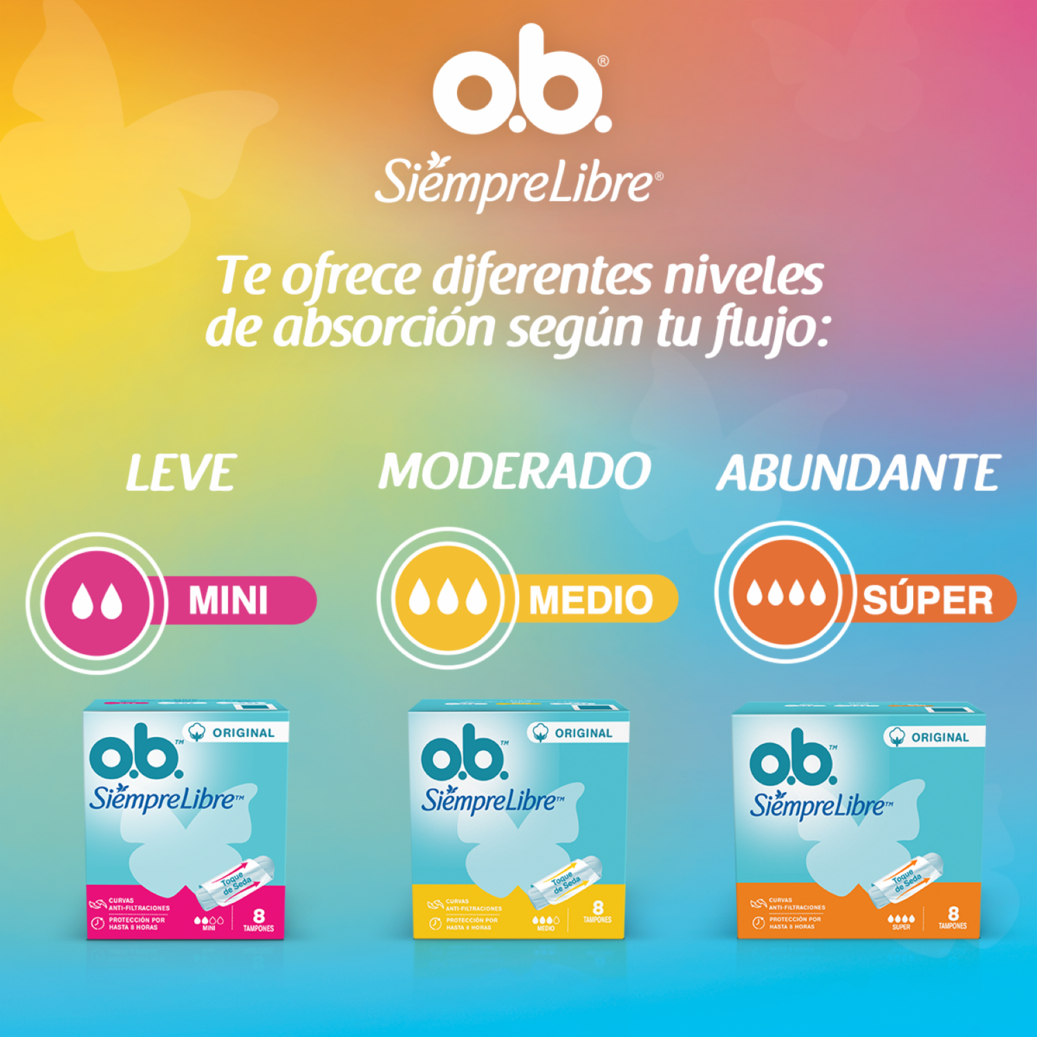 Tampón Original Súper O.B. 8 U