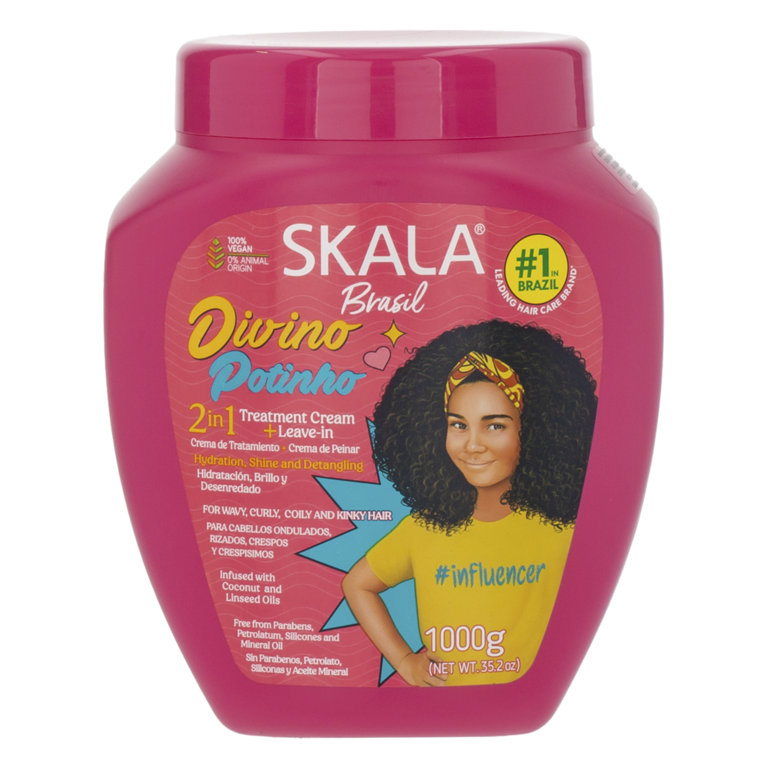 Tratamiento Capilar Infantil Para Cabello Afro Divino  Portinho SKALA BRASIL 1000 G
