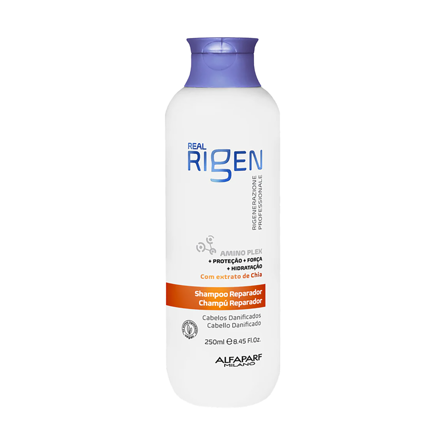 Shampoo De Cabello Reparador Para Cabello Dañado REAL RIGEN 250 Ml