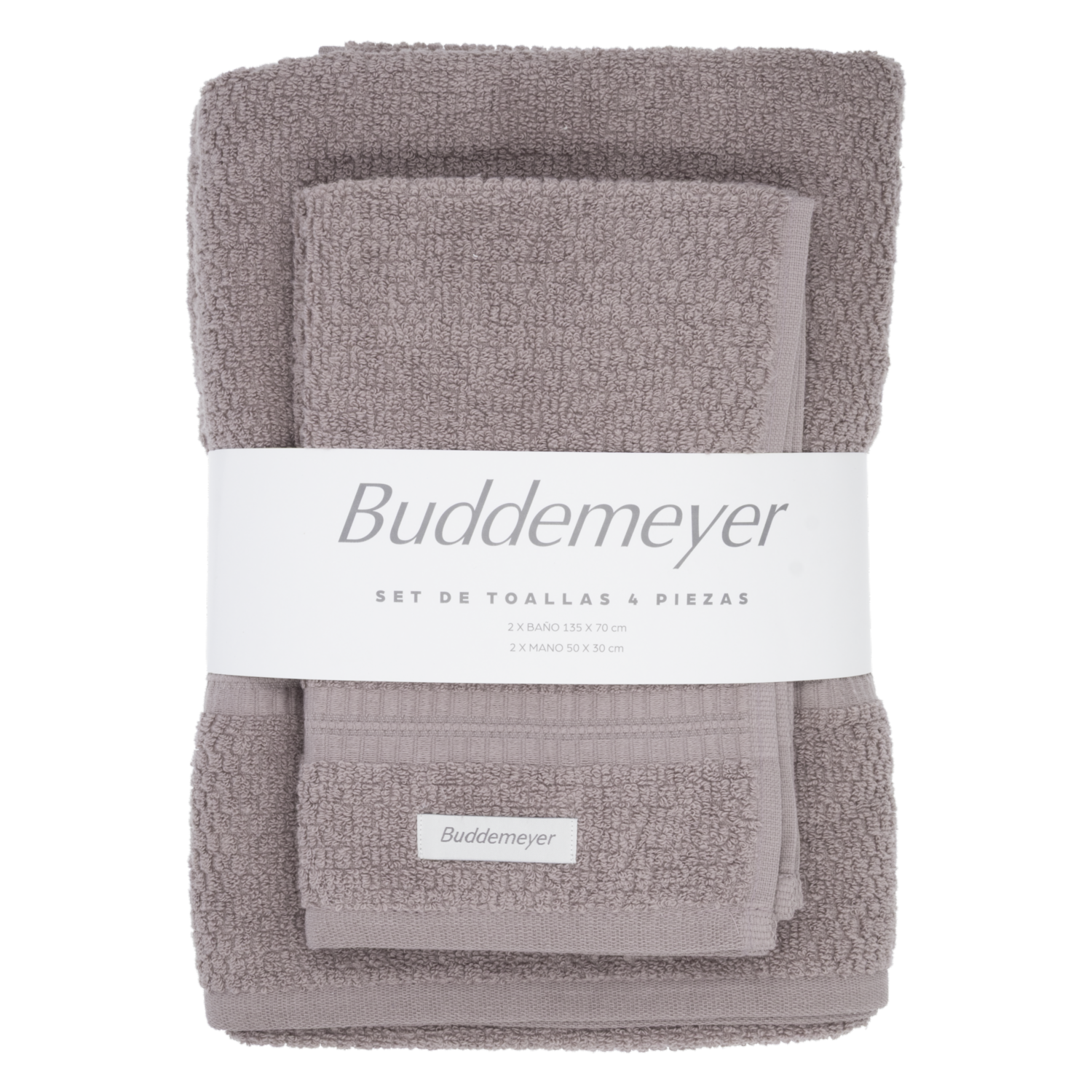 Juego De Toallas Diseño Macchiato 410G Turquesa BUDDEMEYER