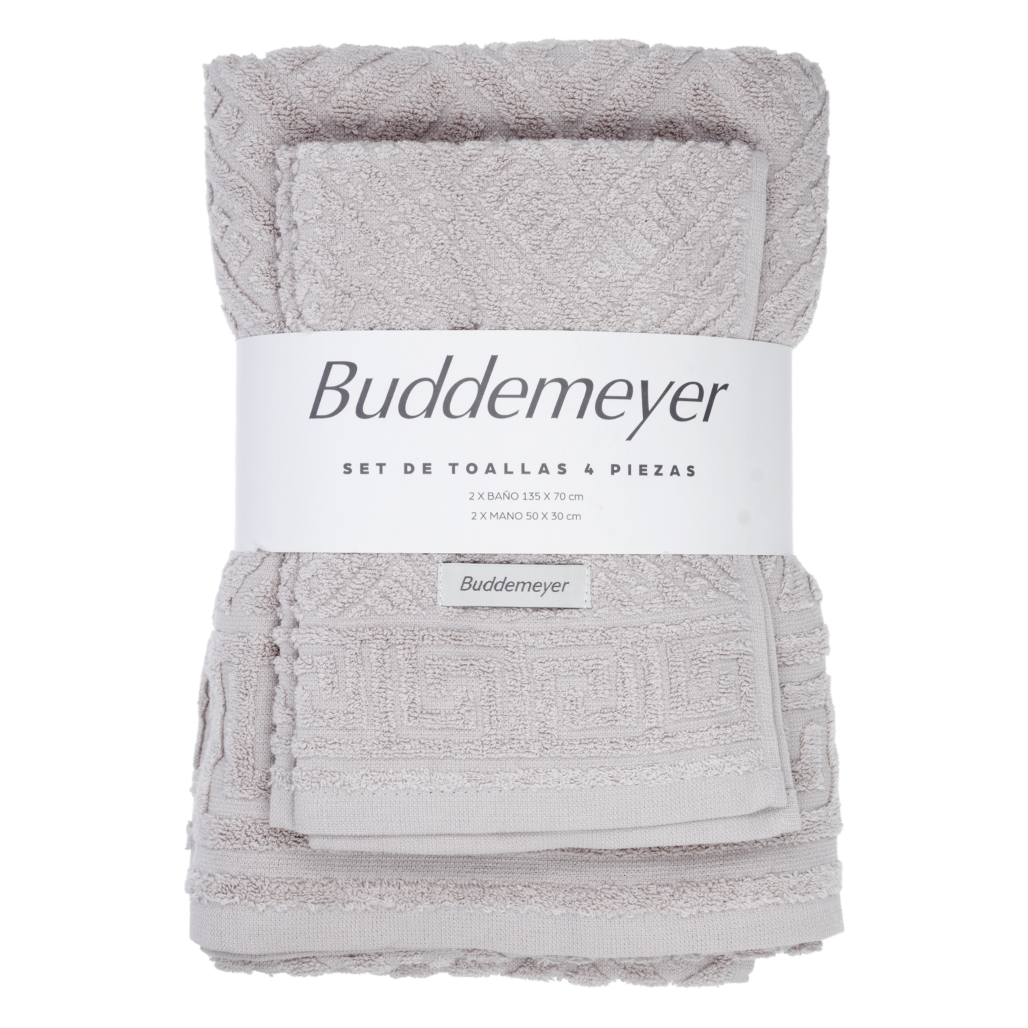 Juego De Toallas Diseño Olimpo Extra Soft 420G Azul BUDDEMEYER