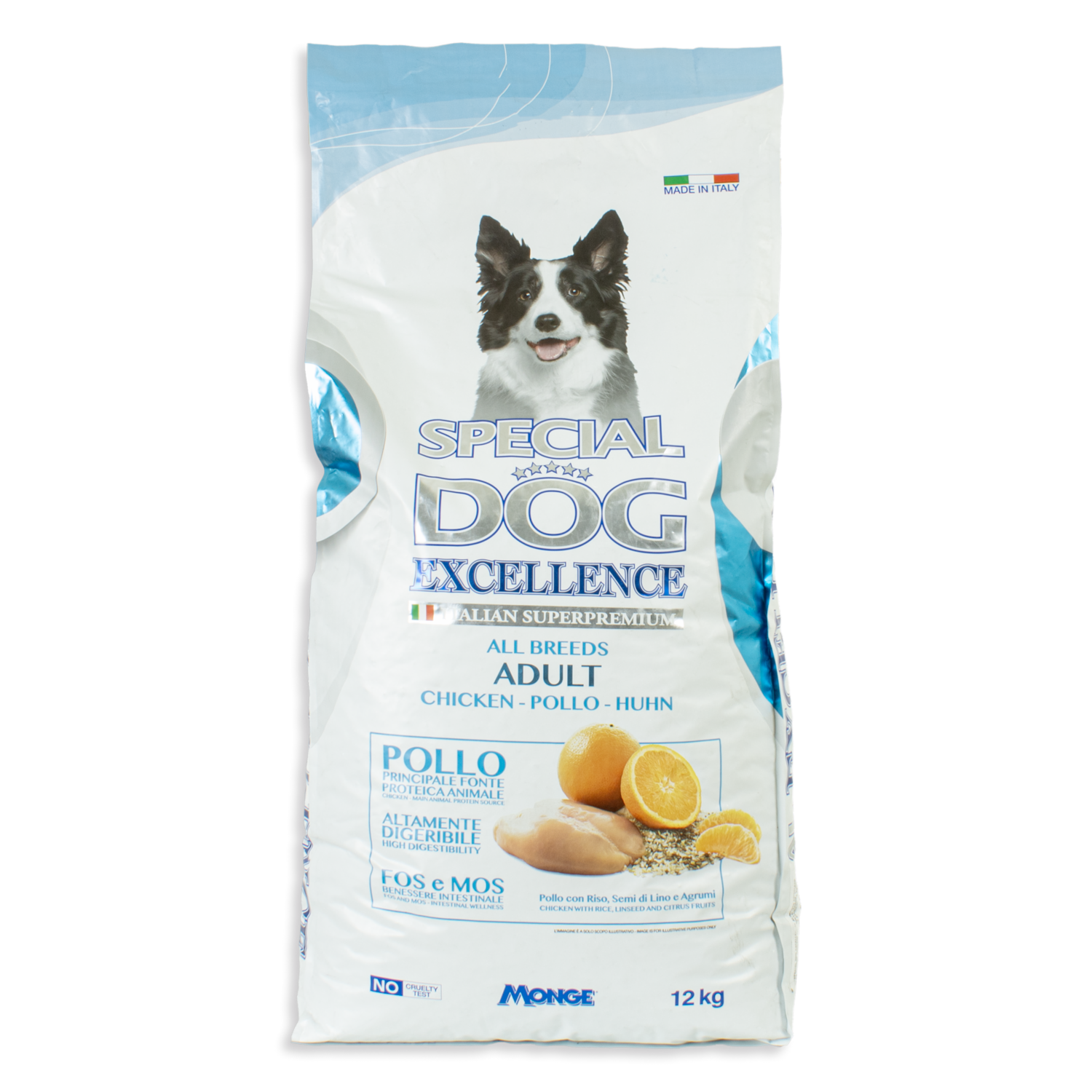 Alimento Para Perros Adultos Razas Medianas Con Res Arroz Linaza Y Frutos Cítricos EXCELLENCE 12 Kg