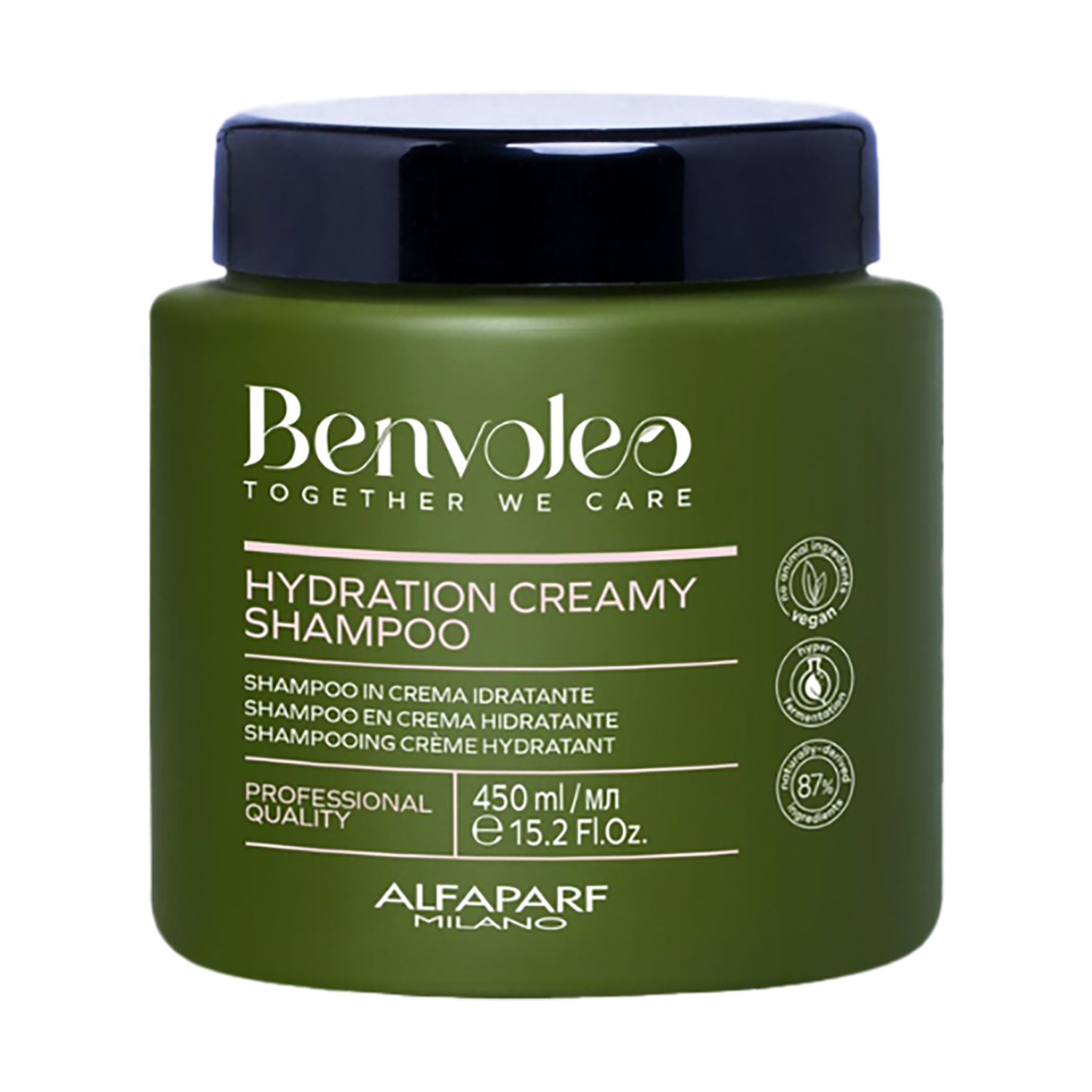 Shampoo De Cabello Hidratante En Crema BENVOLEO 450 Ml