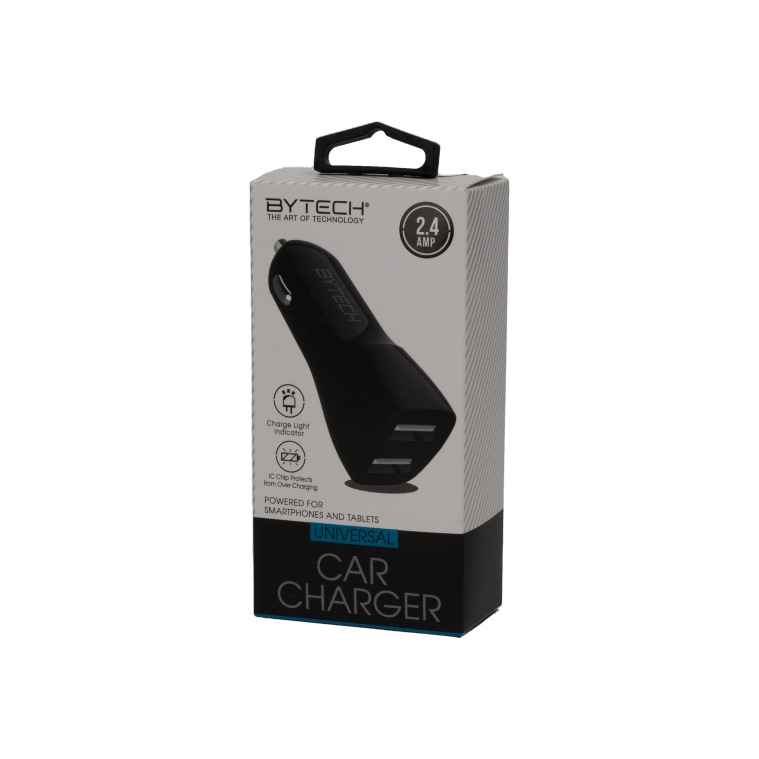 Cargador De Auto Negro BYTECH 2.4 Amp