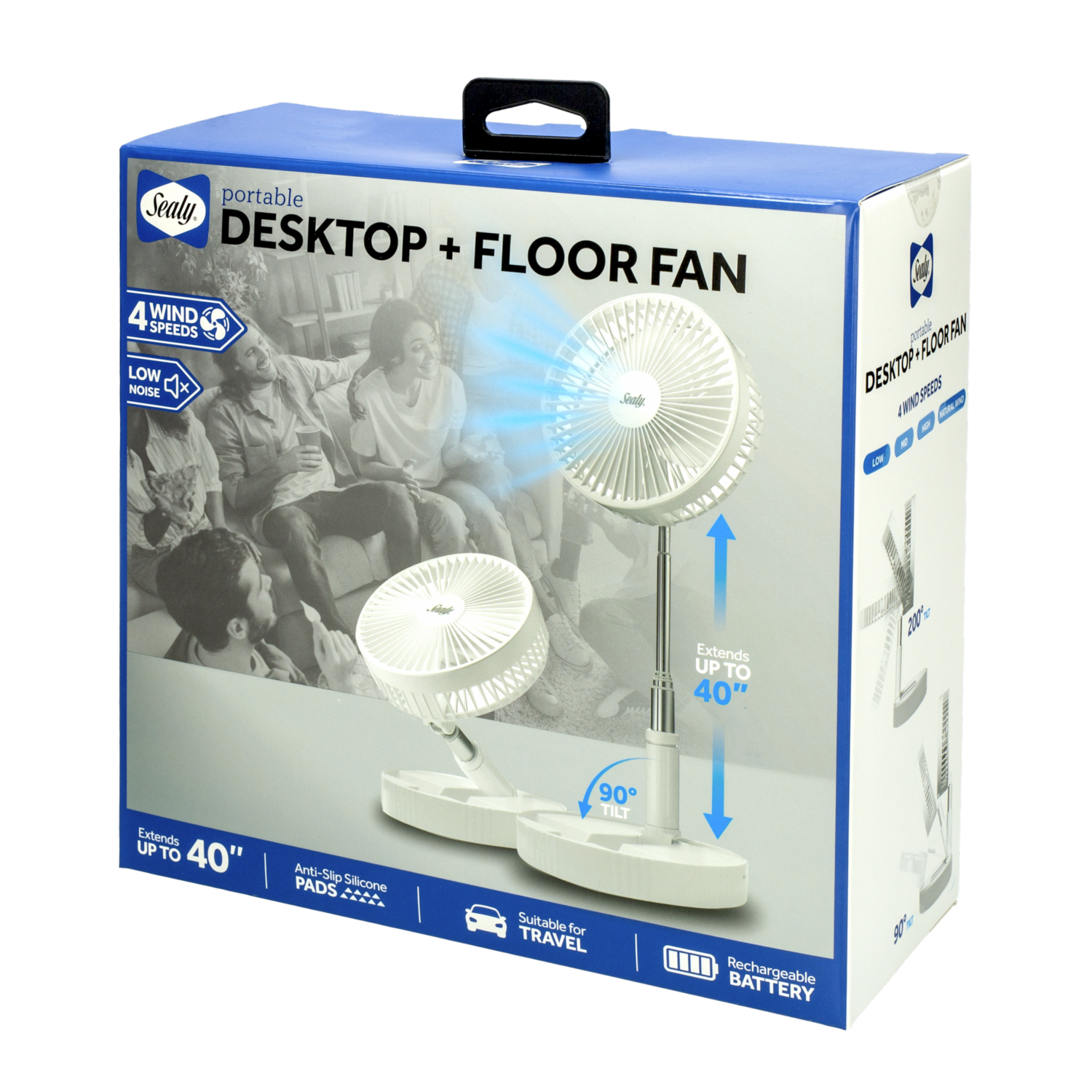 Ventilador De Piso Recargable BYTECH SL-HW-FN-001-WT