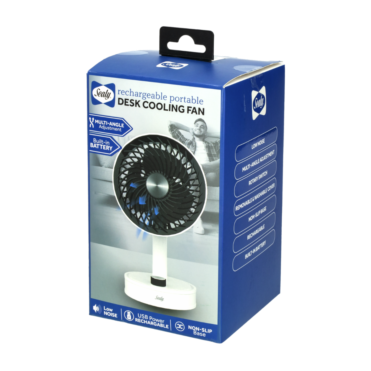 Ventilador Recargable USB BYTECH SL-HW-FN-003-WT