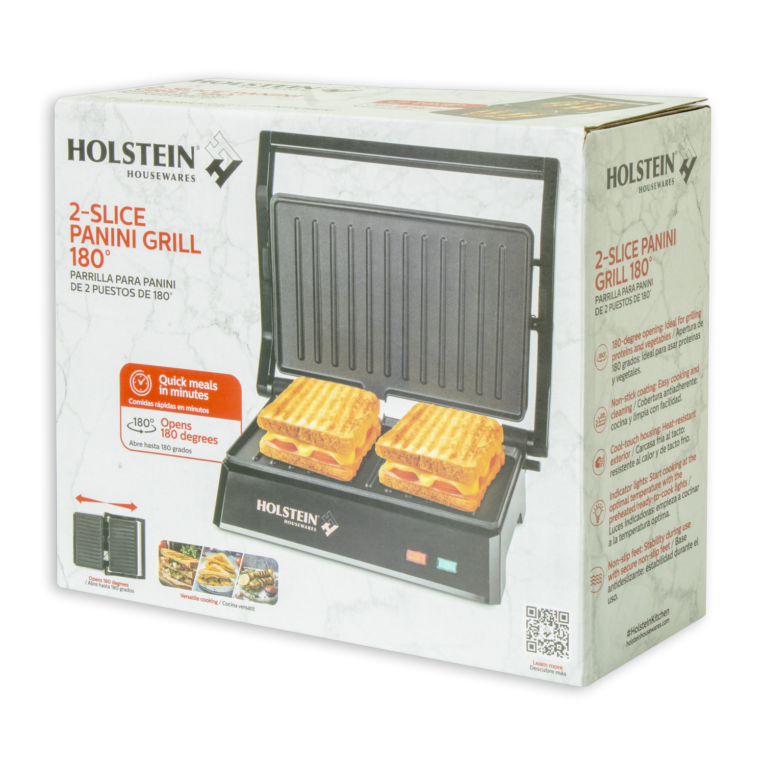 Waflera Panini HH-09125021BZ HOLSTEIN 2 Panes