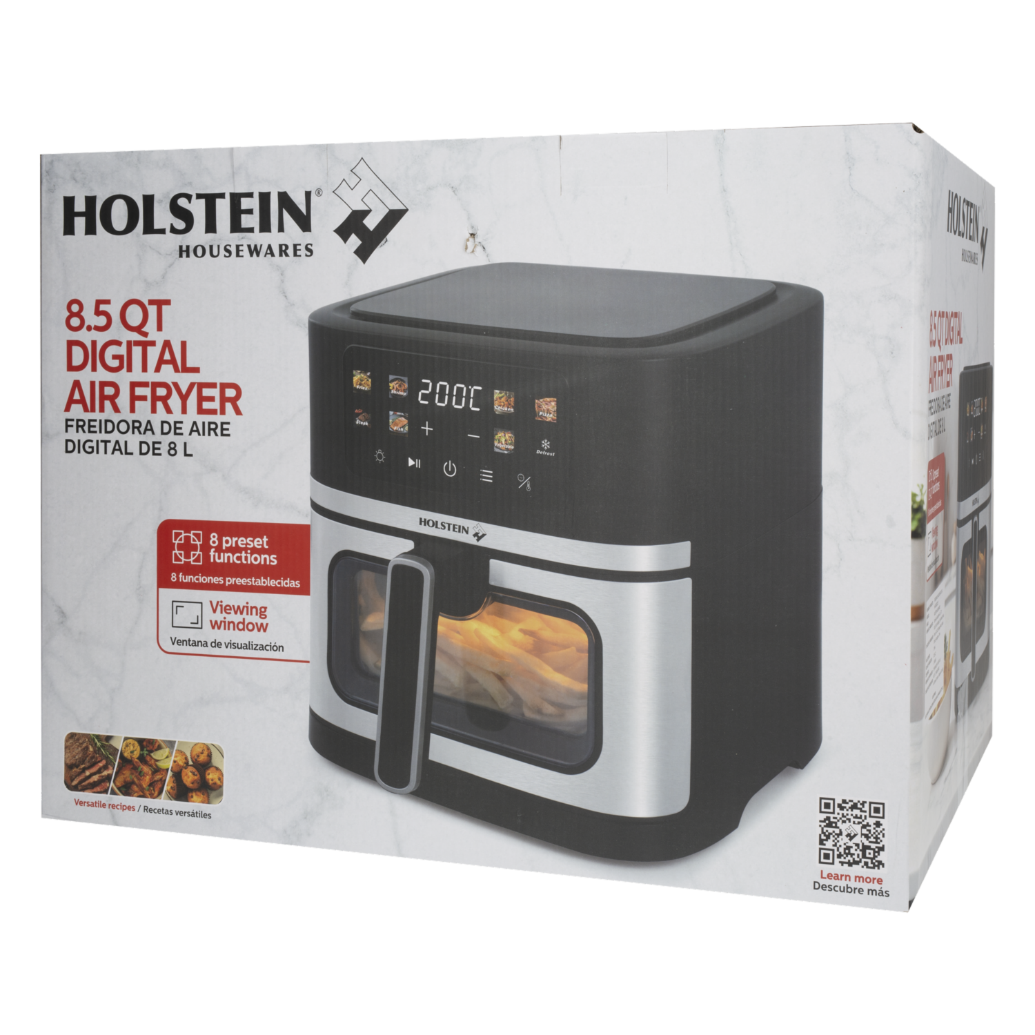 Air Fryer 8 En 1 HOLSTEIN 8 Litros