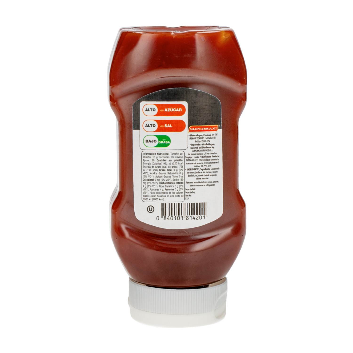 Salsa De Tomate Premium – Libre de Gluten SUPERMAXI 425 G